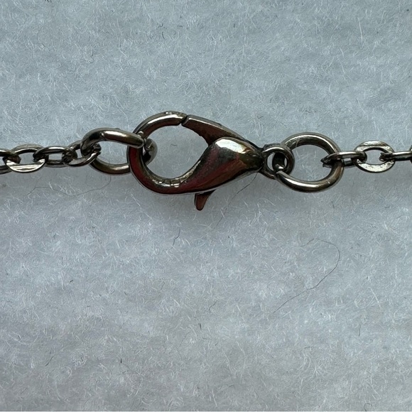 Vintage Silver French Fleur de Lis Pendant Necklace NWOT - Picture 12 of 15